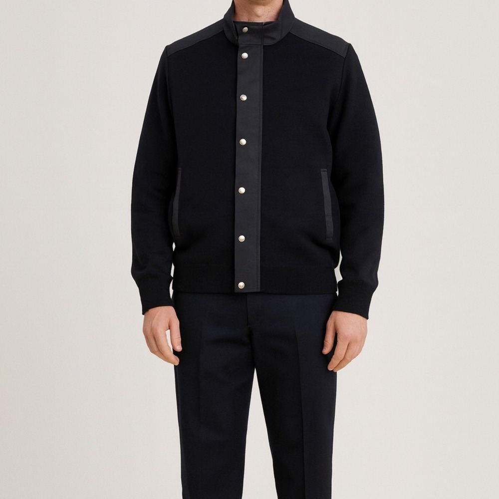 Saint James Men Blue Navy Jacket - Large